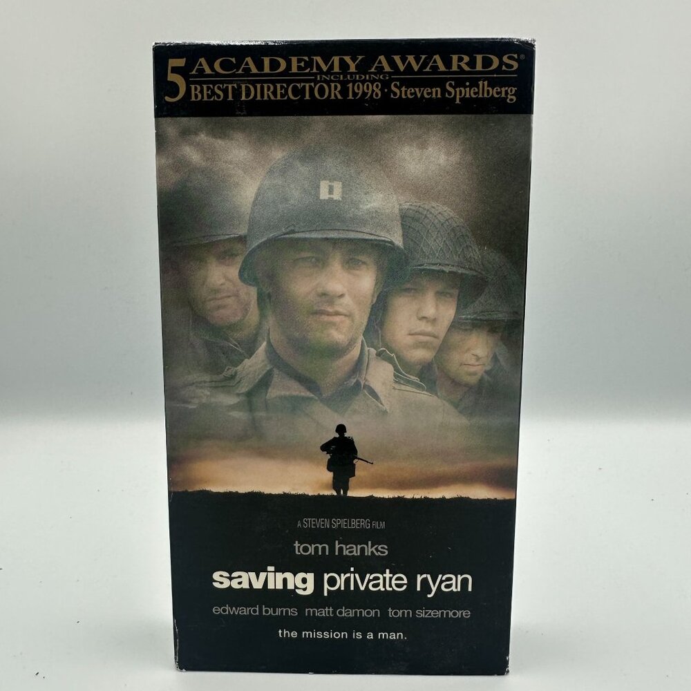Saving Private Ryan VHS 1999 Drama Tom Hanks Steven Spielberg WWII Good